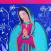 detalle de Guadalupe en colores pop art